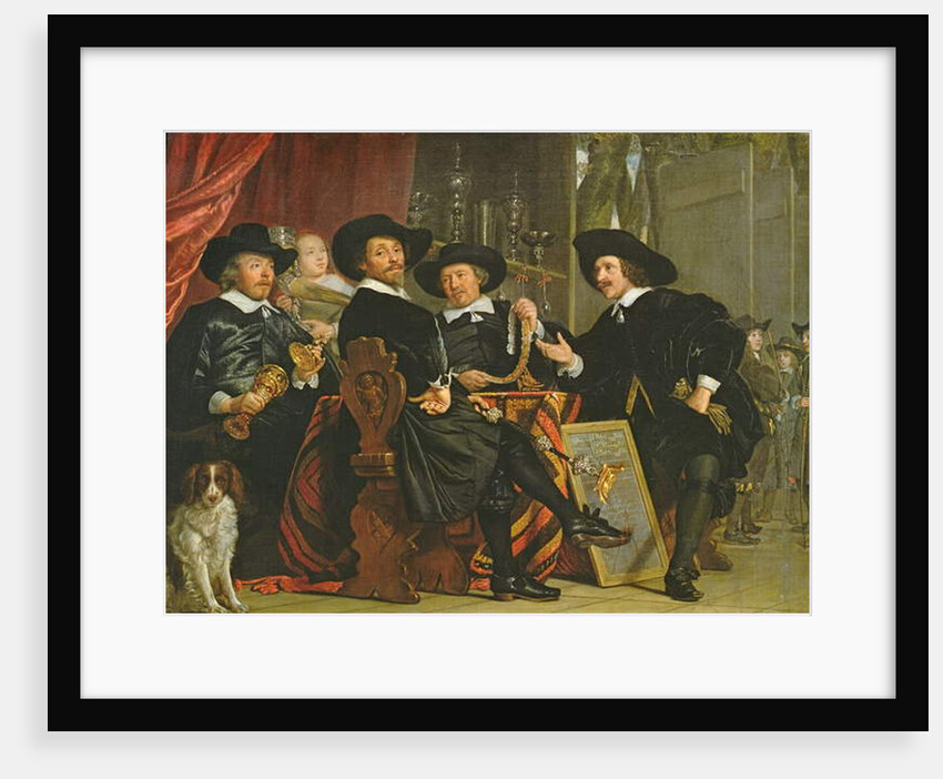 The Officials of the Company of Bowyers of St. Sebastian at Amsterdam, 1653 by Bartolomeus van der Helst