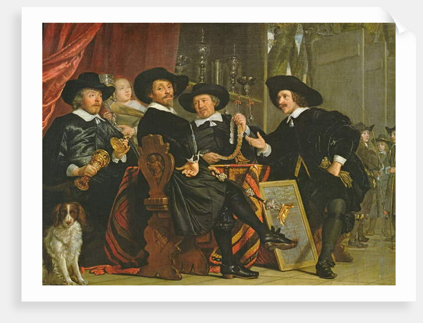 The Officials of the Company of Bowyers of St. Sebastian at Amsterdam, 1653 by Bartolomeus van der Helst