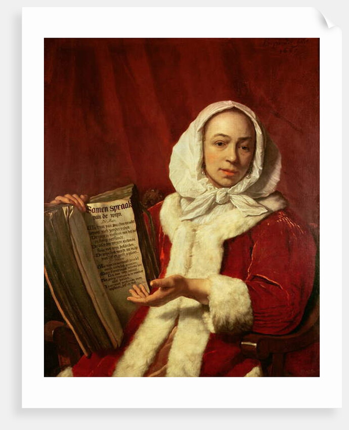 A Young Woman Celebrating Wine, 1665 by Bartolomeus van der Helst