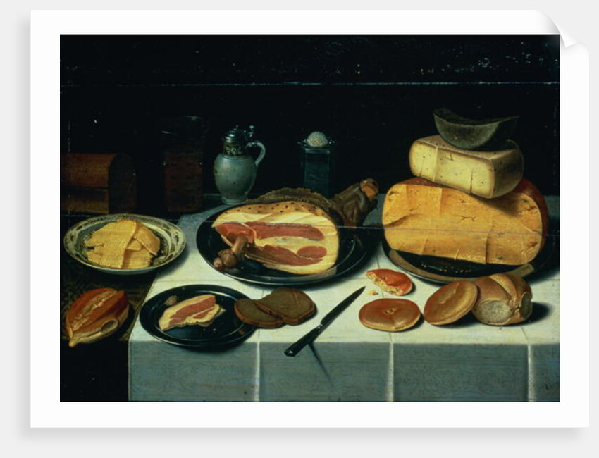 Still Life with a Ham by Floris van Schooten