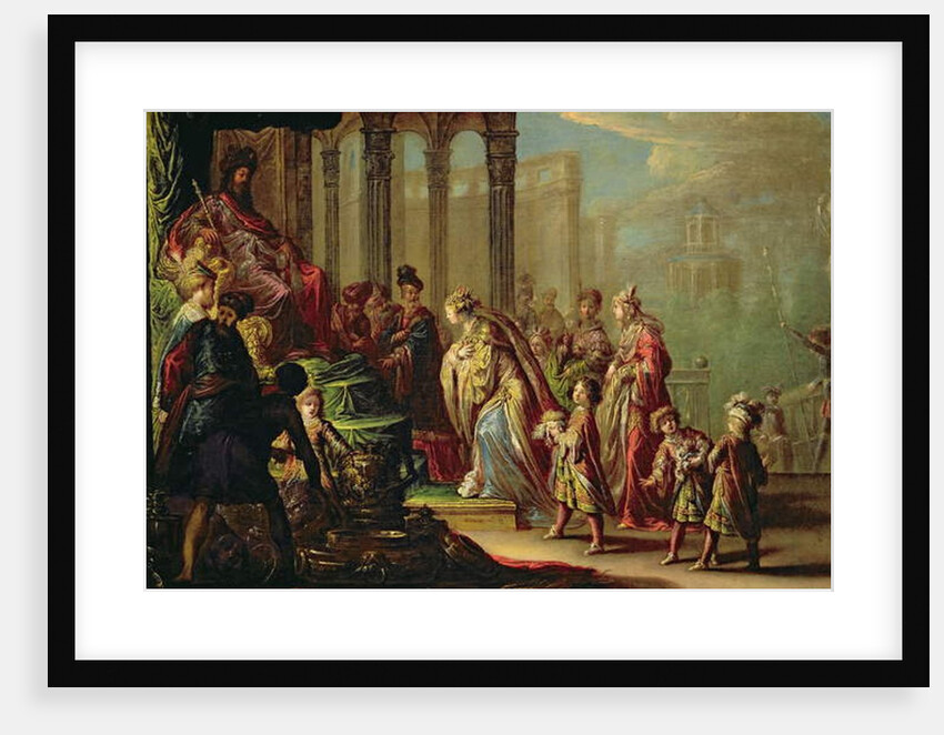Solomon and the Queen of Sheba, or Esther before Ahasuerus, 1624 by Claude Vignon