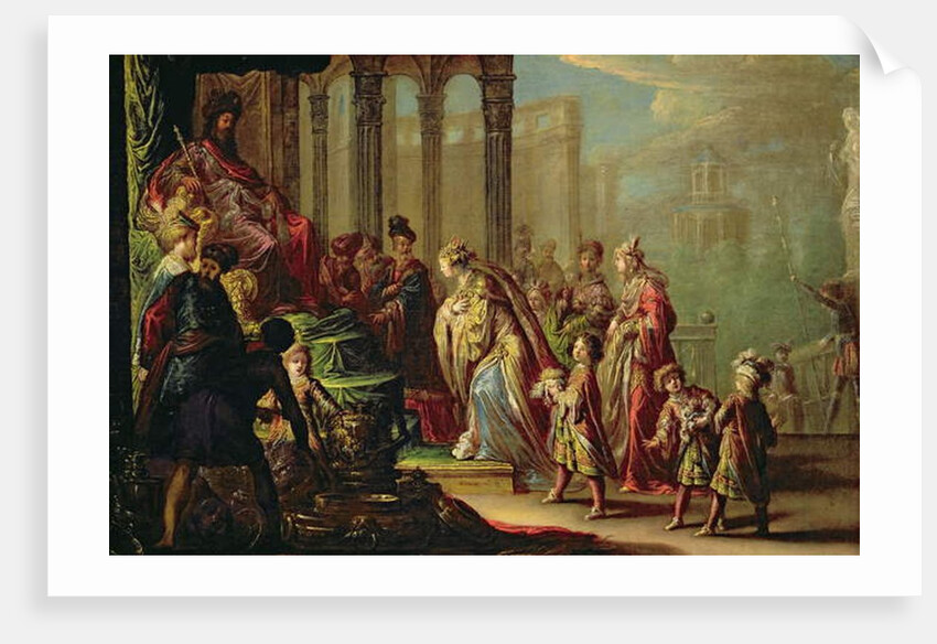 Solomon and the Queen of Sheba, or Esther before Ahasuerus, 1624 by Claude Vignon