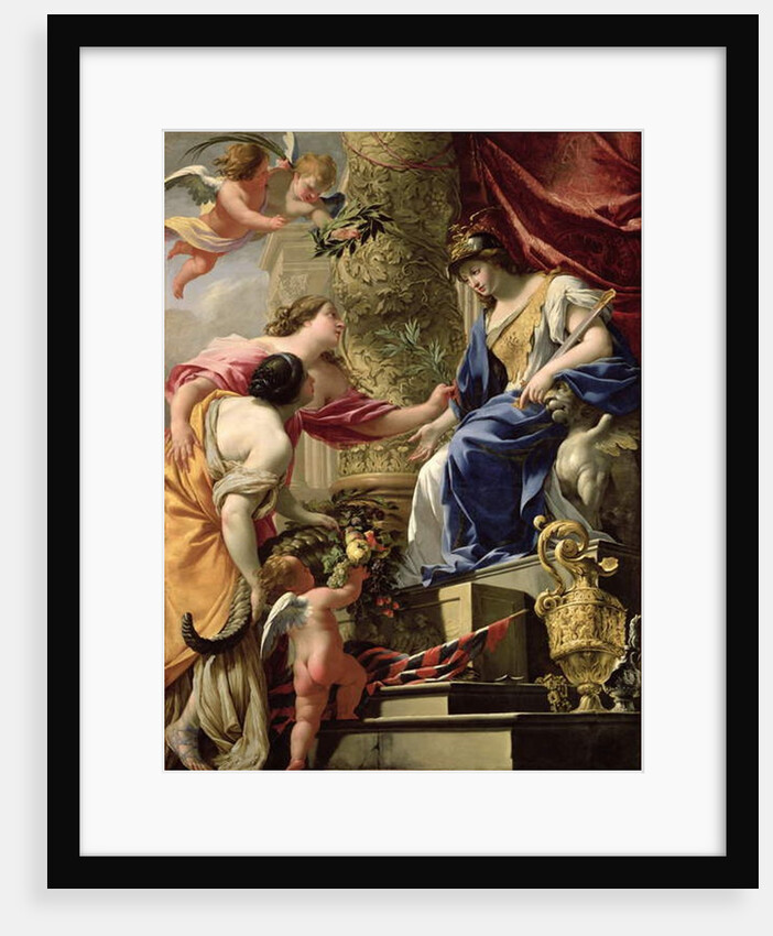 Prudence Leading Peace and Abundance, c.1645 by Simon Vouet