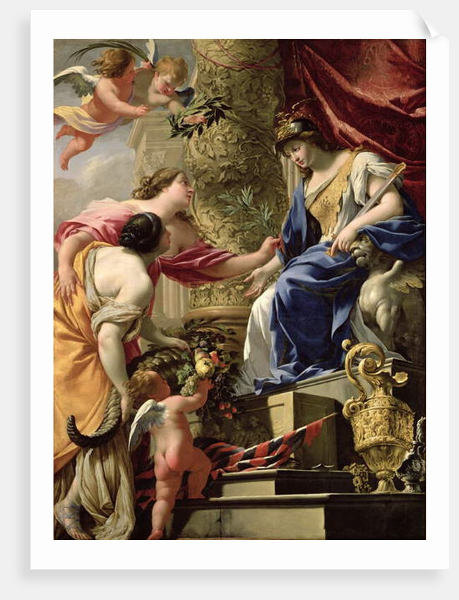 Prudence Leading Peace and Abundance, c.1645 by Simon Vouet