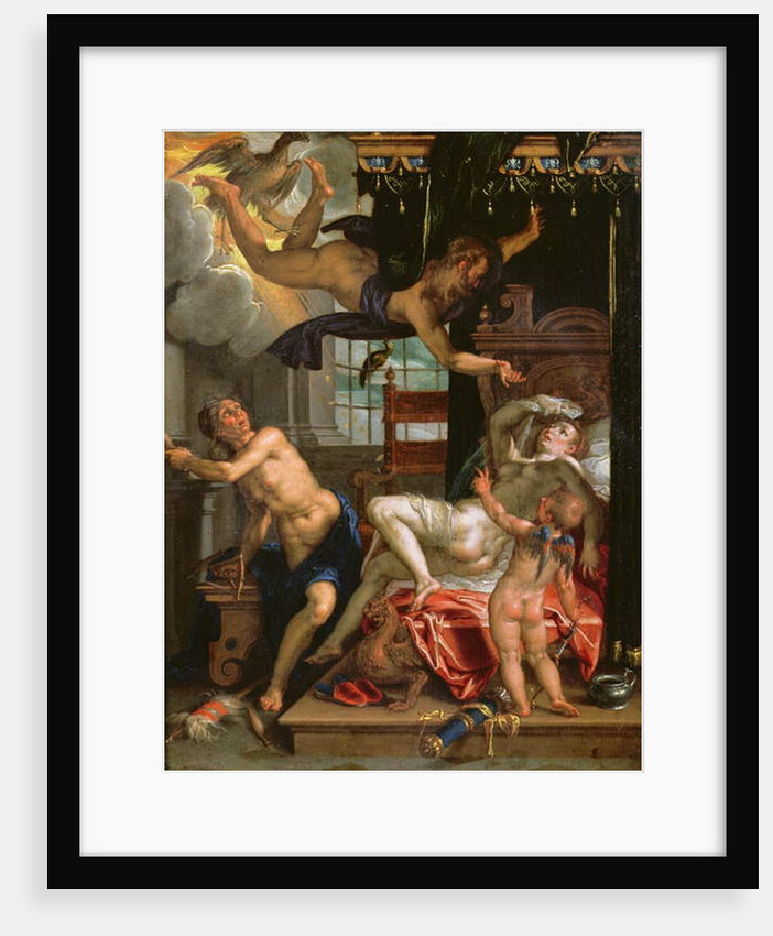 Jupiter and Danae by Joachim Wtewael or Utewael or Wyewael