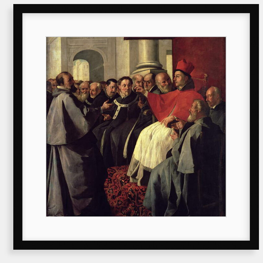 St. Bonaventure at the Council of Lyons in 1274, 1627 by Francisco de Zurbaran