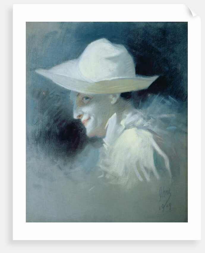 The Mime Artist Georges Wague as Pierrot, 1909 by Jules Cheret