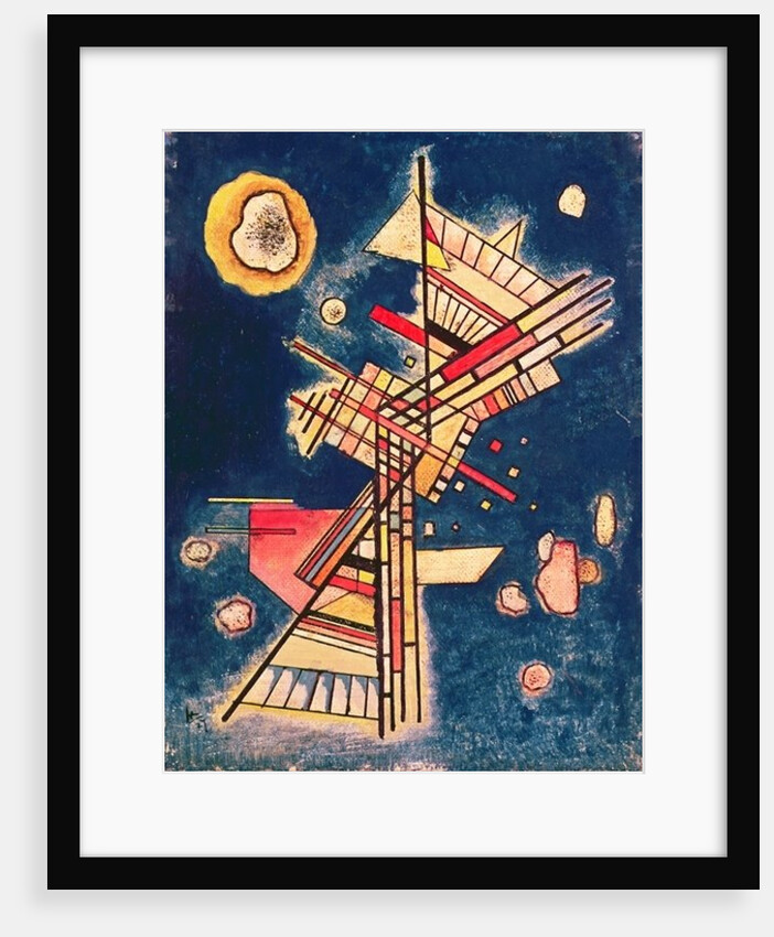 Composition with a Blue Background, 1927 by Wassily Kandinsky