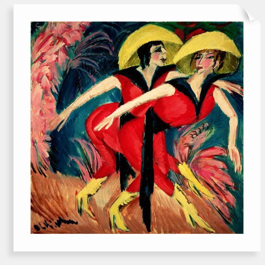 Dancers in Red, 1914 by Ernst Ludwig Kirchner