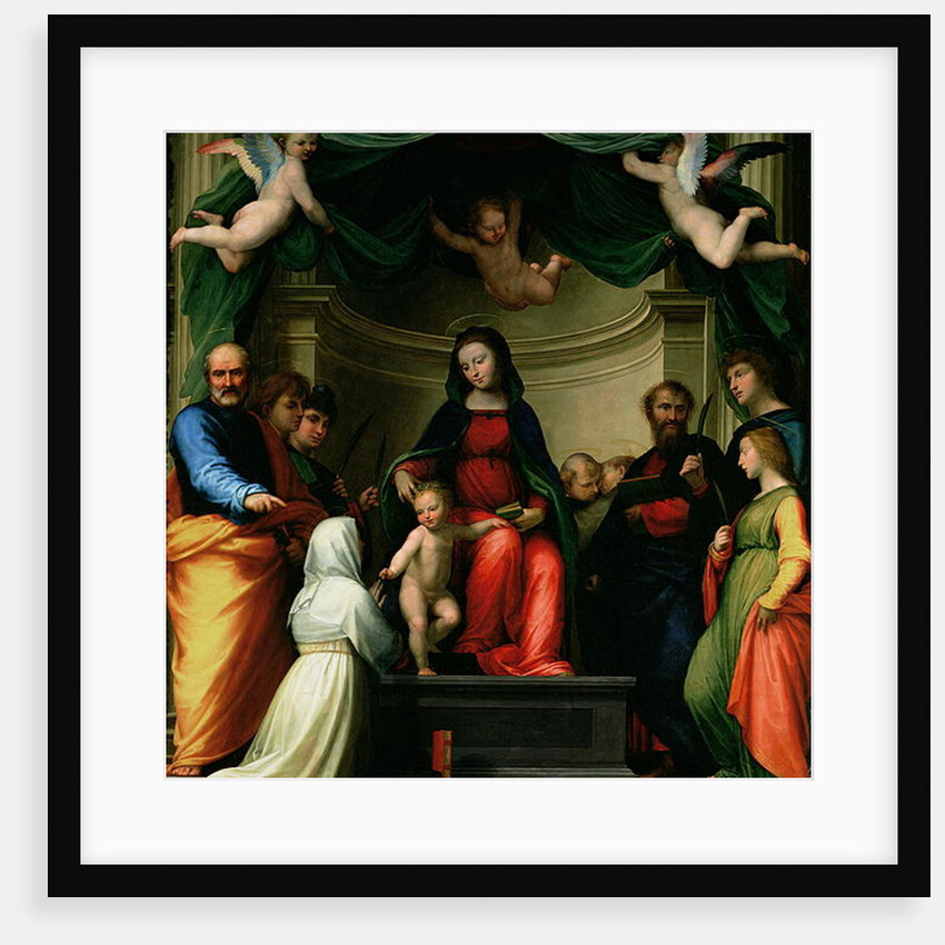 The Mystic Marriage of St. Catherine of Siena with Saints, 1511 by Fra Bartolomeo