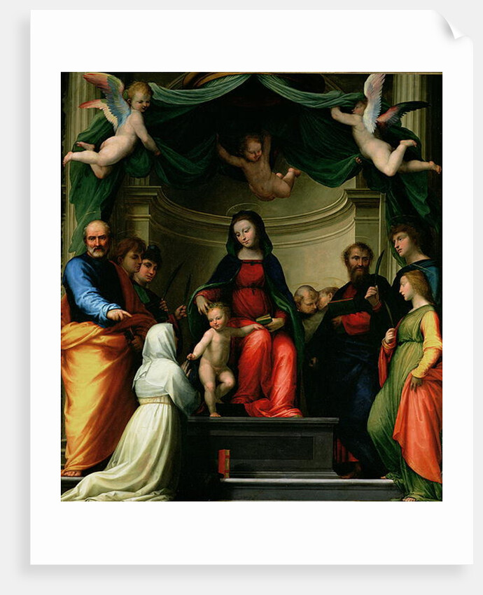 The Mystic Marriage of St. Catherine of Siena with Saints, 1511 by Fra Bartolomeo