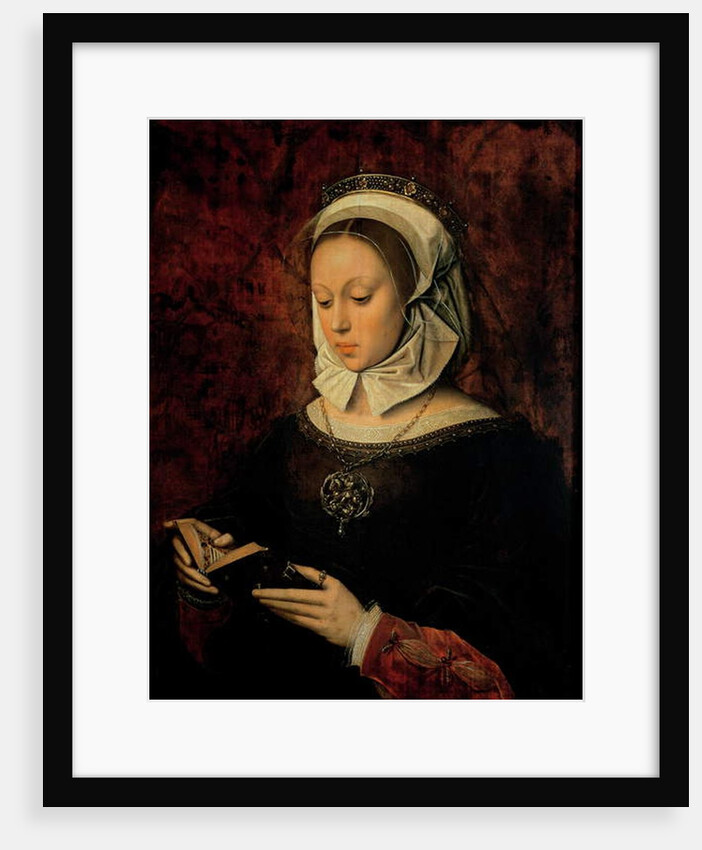 Young Woman Reading a Book of Hours by Ambrosius Benson