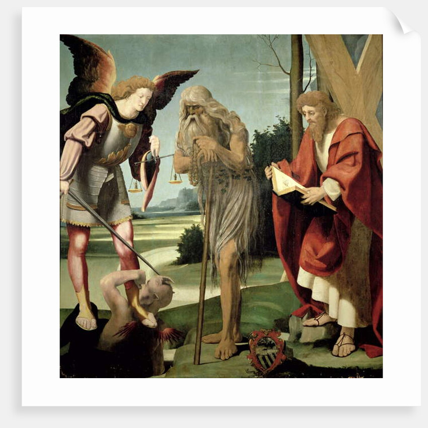 SS. Michael, Andrew and Onuphrius by Pseudo Bramantino