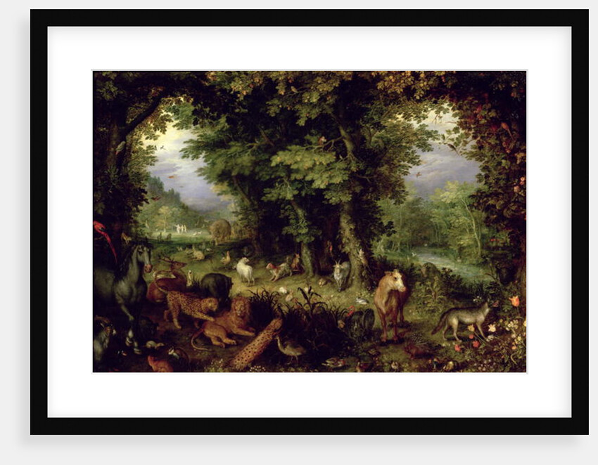 Earth or The Earthly Paradise, 1607-08 by Jan the Elder Brueghel