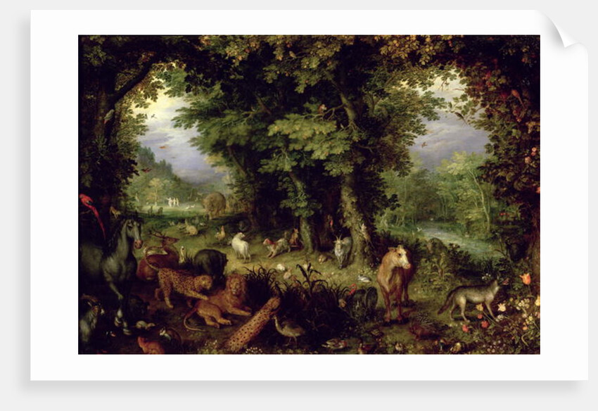 Earth or The Earthly Paradise, 1607-08 by Jan the Elder Brueghel