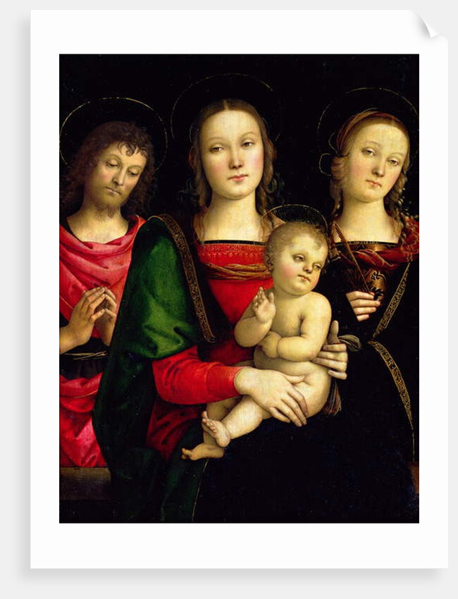 The Madonna and Child with St. John the Baptist and St. Catherine of Alexandria by Pietro Perugino