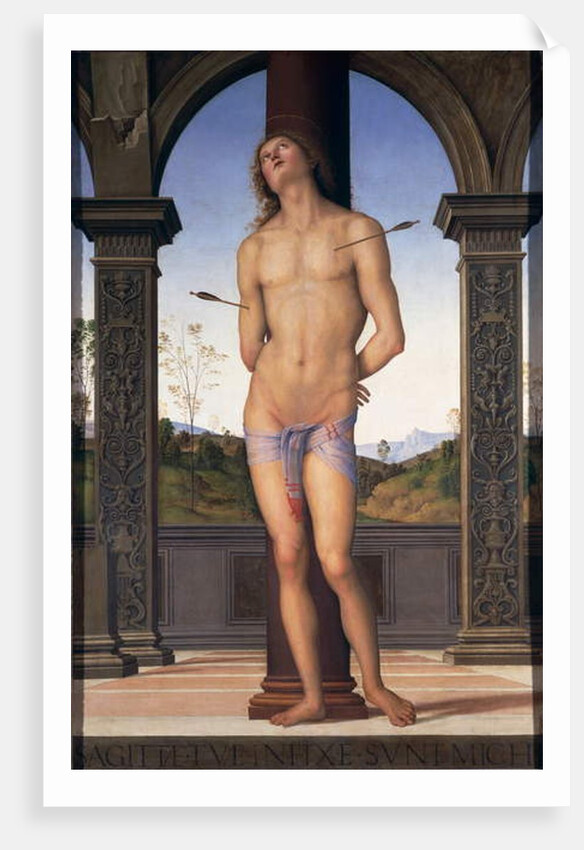 St. Sebastian, c.1490-1500 by Pietro Perugino