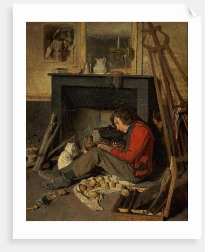 Interior of a Studio, 1845 by Octave Tassaert