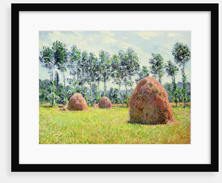 Haystacks at Giverny, 1884 by Claude Monet