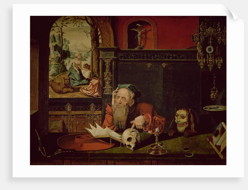 The Meditation of St. Jerome by Quentin Massys or Matsys