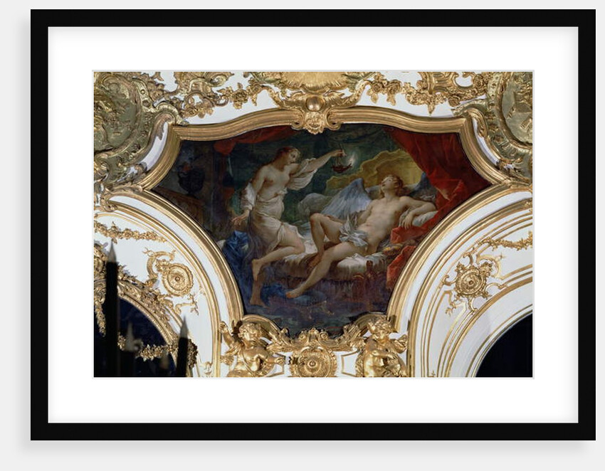 Psyche and Cupid, ceiling panel from the Salon de la Princesse by Charles Joseph Natoire