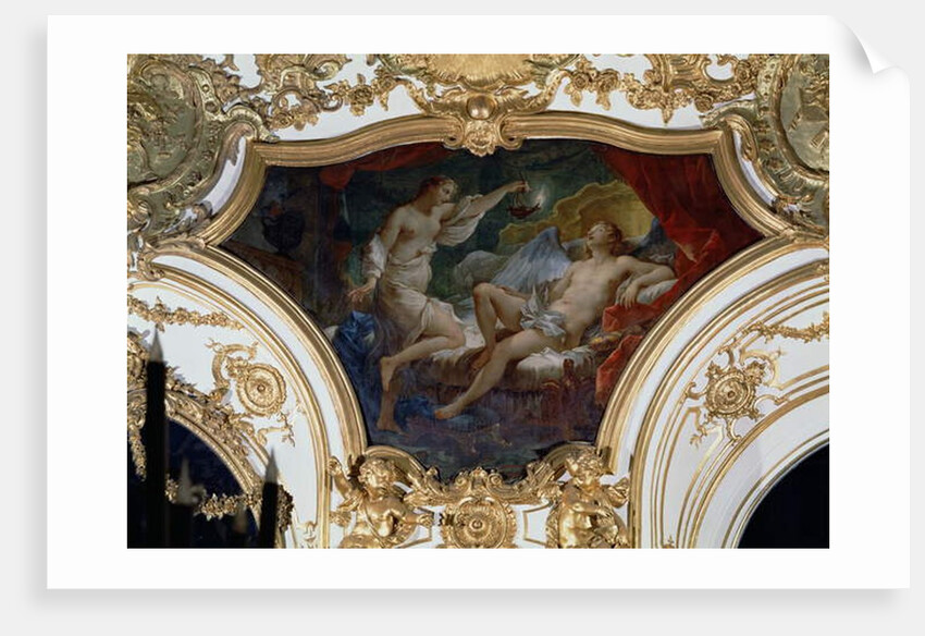 Psyche and Cupid, ceiling panel from the Salon de la Princesse by Charles Joseph Natoire