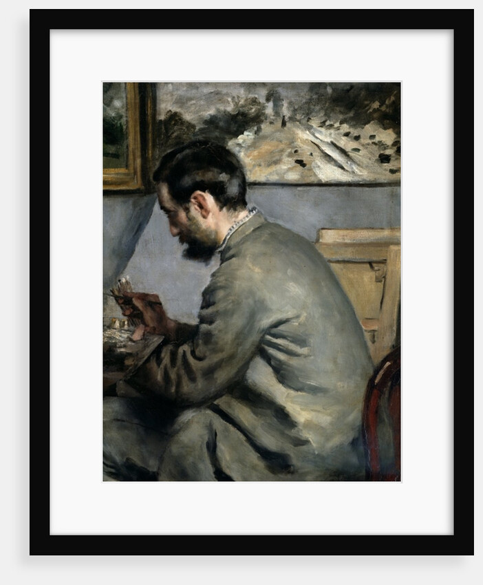 Frederick Bazille at his Easel, 1867 by Pierre Auguste Renoir