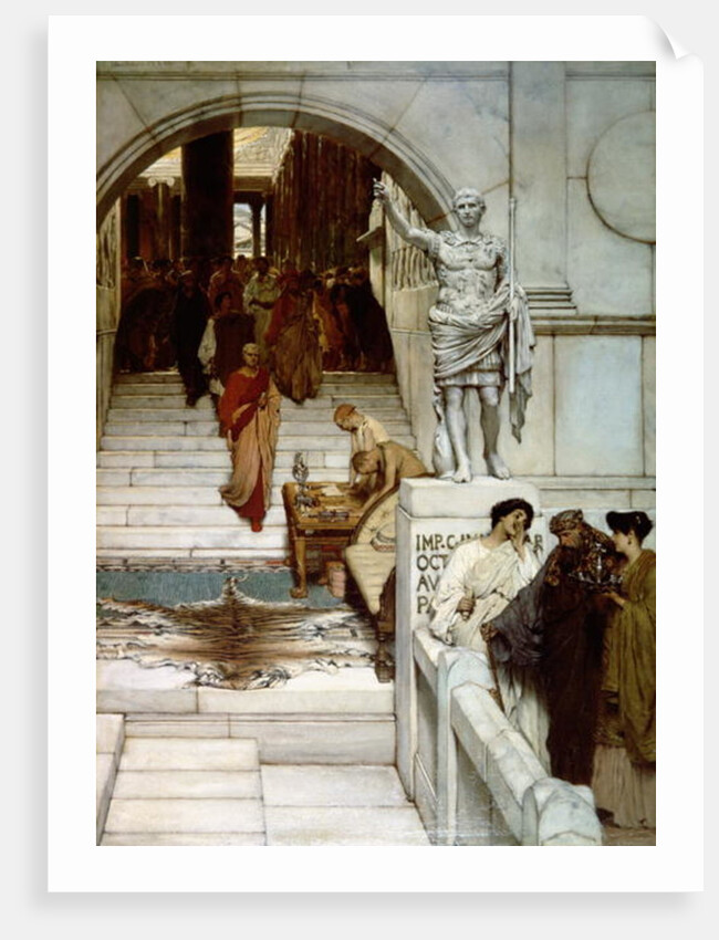 An Audience at Agrippa's, 1875 by Lawrence Alma-Tadema