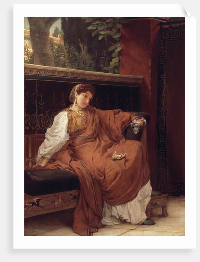 Lesbia Weeping over a Sparrow, 1866 by Lawrence Alma-Tadema