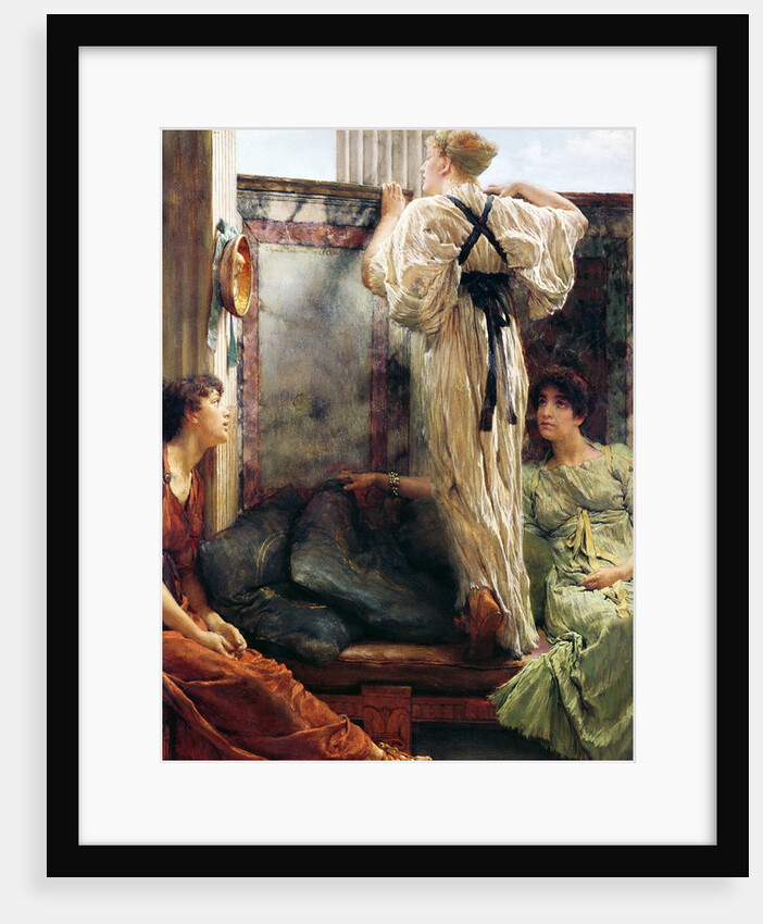 Who Is It?, 1884 by Lawrence Alma-Tadema