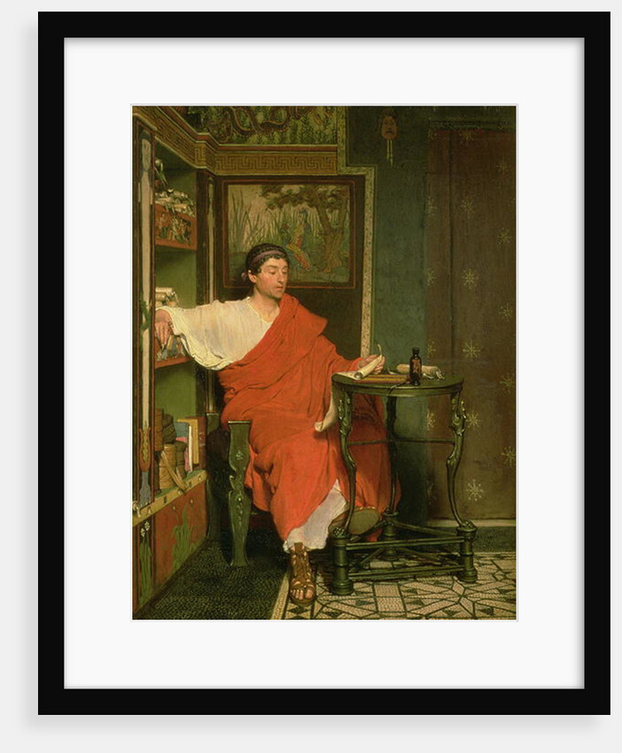A Roman Scribe Writing Dispatches, 1865 by Lawrence Alma-Tadema