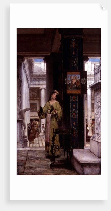 In the Temple, 1871 by Lawrence Alma-Tadema