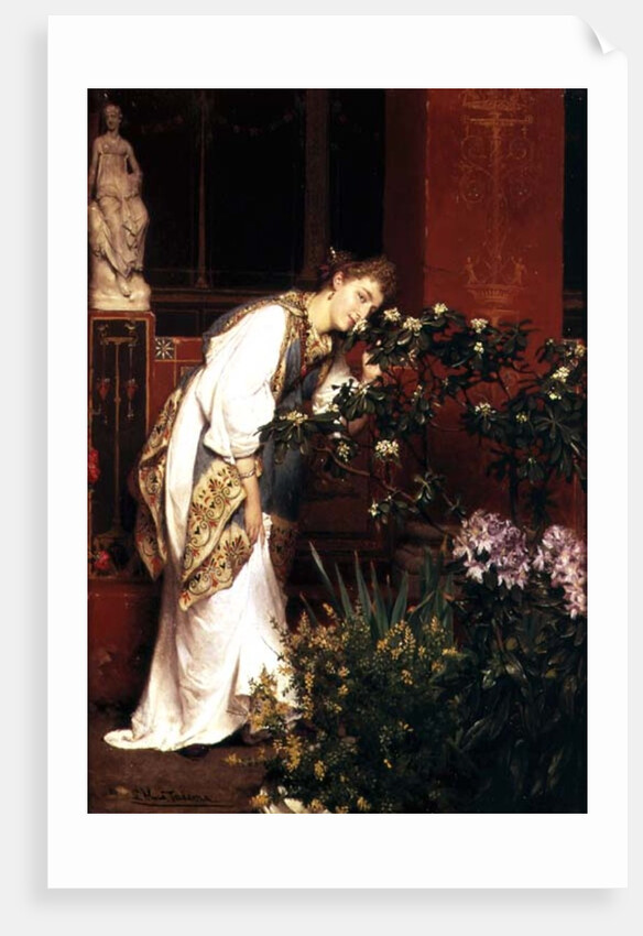 In the Peristylum, 1866 by Lawrence Alma-Tadema