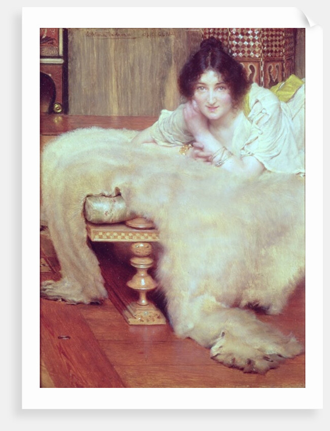 A Listener: The Bear Rug, 1899 by Lawrence Alma-Tadema