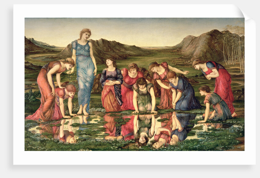 The Mirror of Venus, 1870-76 by Edward Coley Burne-Jones