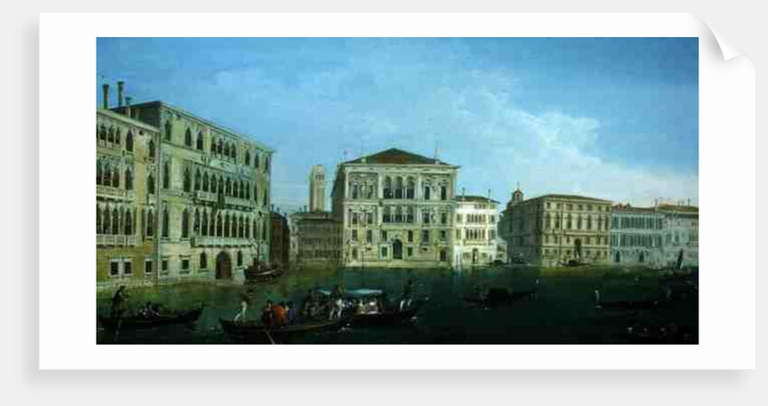 The Casa Foscari and the Palazzo Balbi by Giuseppe Bernardino Bison