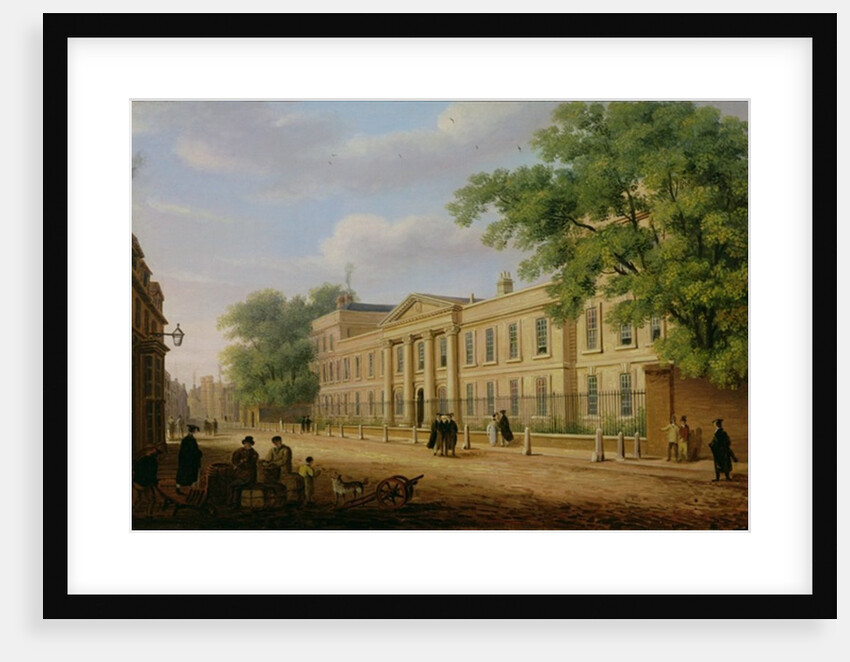 View of Emmanuel College, Cambridge University by Richard Bankes Harraden