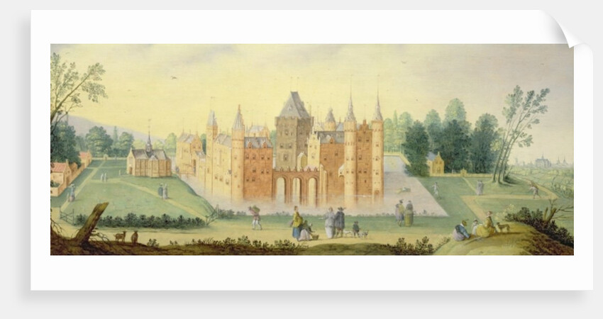 Abbey and Chateau at Egmond by Claes Jacobsz. van der Heck
