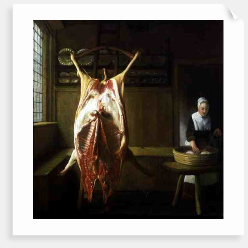 The Butcher's Shop by Reinier or Reynier Coveyn or Covyn