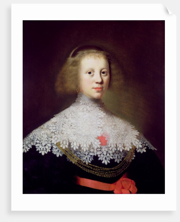 Portrait of a Young Woman by Wybrand Simonsz. de Geest