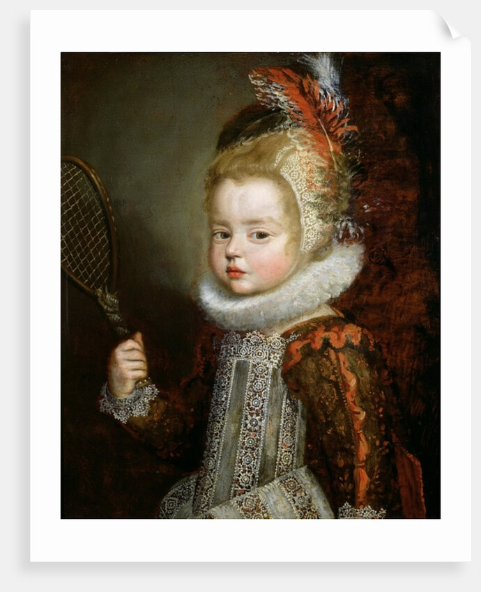 A Portrait of a Child Holding a Racket by Cornelis de Vos