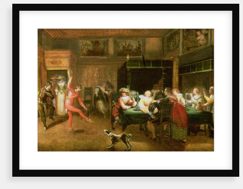 A Harlequin Entertaining by Willem Anthonissone Anthonis