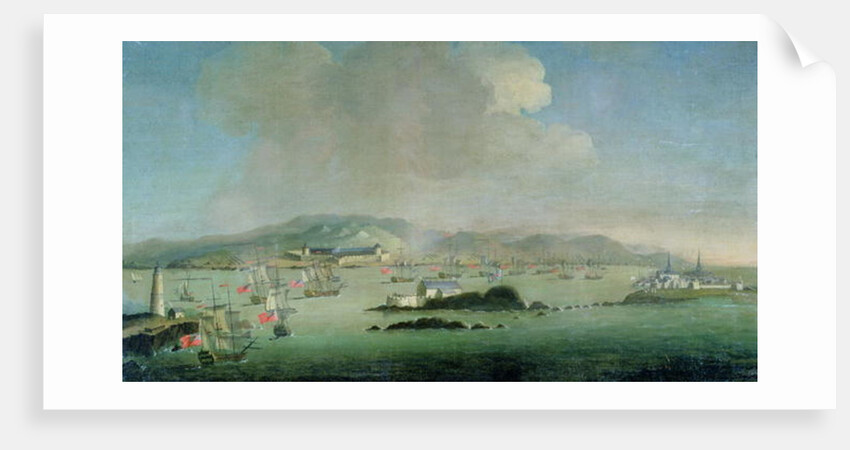 A Sea Battle off the Coast of Louis Berg, Canada by Peter Monamy