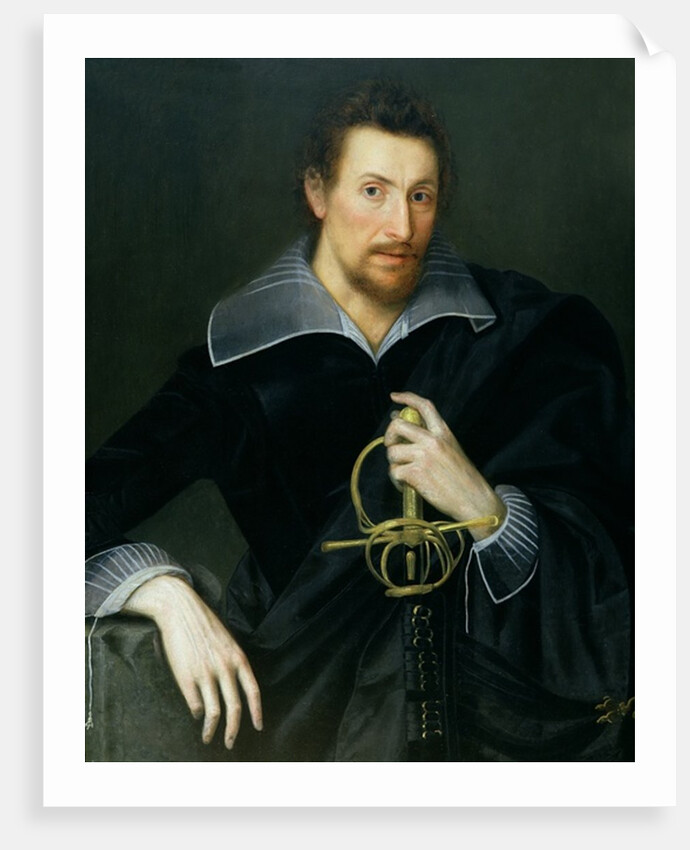 Portrait of a Man with a Sword by English School