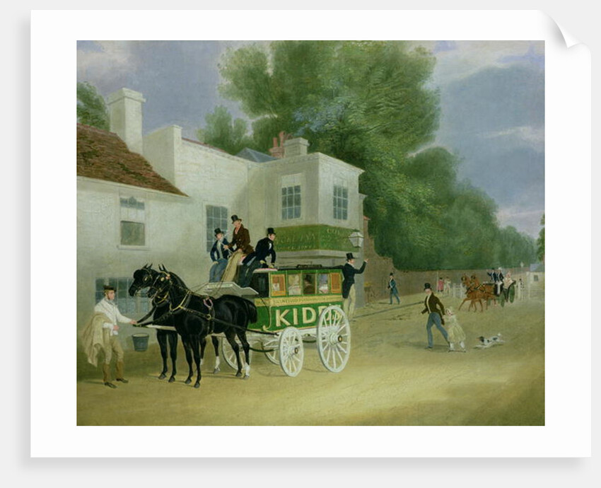 Kidd's Omnibus to Turnham Green at the Angel Inn by James Pollard