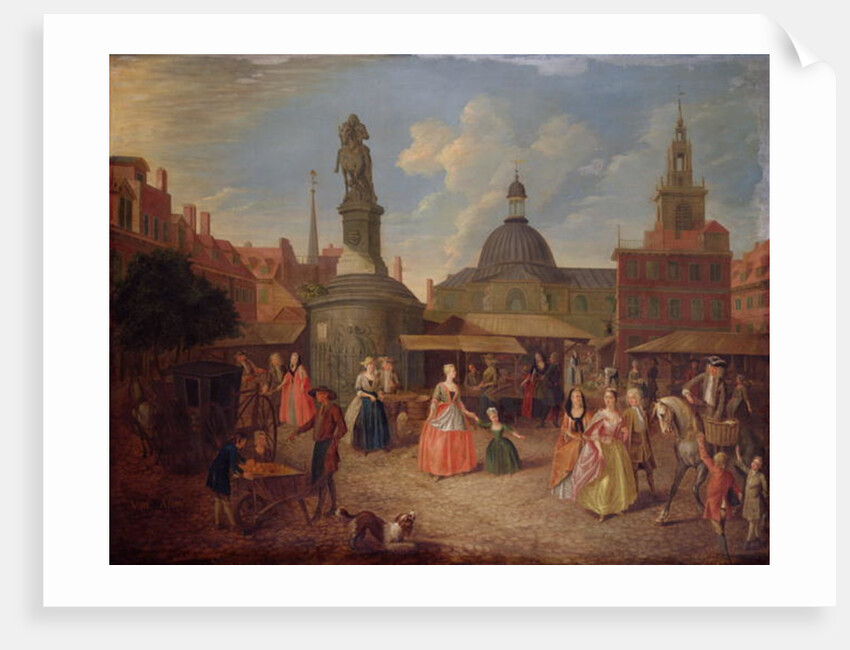 View of Stocks Market, City of London by Joseph van Aken