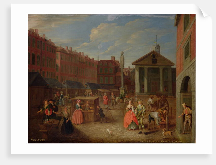 View of Covent Garden by Joseph van Aken