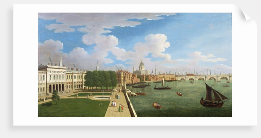 A Panoramic View of the Thames with St. Paul's by William James