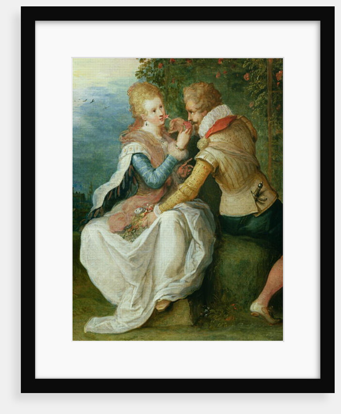Two Lovers in a Garden by Frans II the Younger Francken