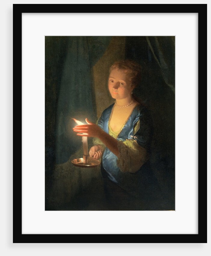 A Lady holding a Candle by Godfried Schalken or Schalcken